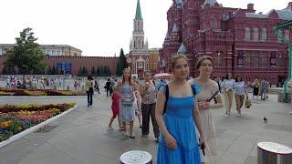 Walking streets of Moscow Nikolskaya Revolution Square Red Square