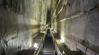 Full tour inside the Great Pyramid of Giza  Pyramid of Cheops aka Khufu  Trip to Kairo Egypt 2021