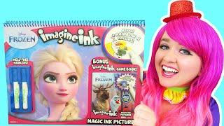 Coloring Frozen GIANT Magic Ink Coloring Book  Imagine Ink Marker