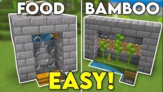 3 EASY Starter Farms YOU NEED Minecraft Bedrock 1.21