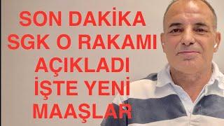 SON DAKİKA EMEKLİLER DİKKAT SGK O RAKAMI AÇIKLADI İŞTE MAAŞ HESABI