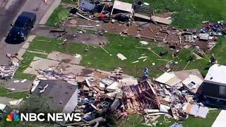 Trail of destruction after tornadoes sweep through multiple states