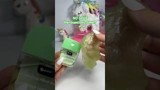 No Glue Hand Sanitizer Slime? 🫧 #slime #noglueslime #fidget