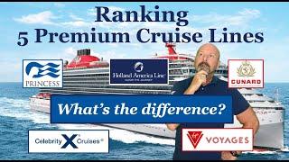 Ranking Premium Cruise Lines. Ready for an adult cruise? See which is right for you #cruise
