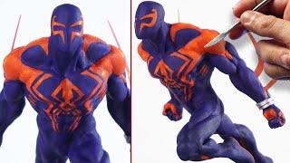 Sculpting SPIDER-MAN 2099  Miguel OHara   Spider-Man Across the Spider-Verse