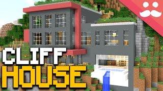 Cliff Side PISTON HOUSE in Minecraft