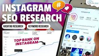 INSTAGRAM SEO How to Rank Top on Instagram   KeywordHashtags Research for Instagram