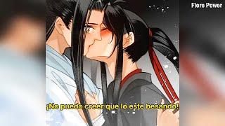 SUB ESPAÑOL Wei Ying besa a Lan Zhan ebrio Manhua + AD - MDZS