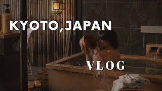 KYOTO JAPAN VLOG private onsen deer feeding renting kimonos  TIFFANY LAI