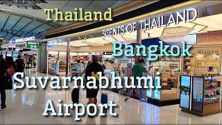 Walking through the Bangkok Suvarnabhumi Airport - a virtual experience 4K #bangkokairport #bangkok