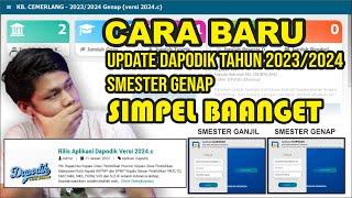 CARA BARU  update dapodik 2024 c Semester Genap