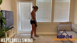 How to do a kettlebell swing  For beginners  Keep the Adventure Alive