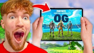 ich spiele OG FORTNITE auf dem *IPAD* *FORTNITE MOBILE COMEBACK*