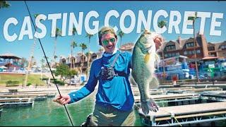 Urban Fishing The Busiest Cities In The Middle of The Desert -- Casting Concrete PT 1