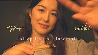 ASMR Reiki for Sleep Body Scan & Hypnosis to Fall Asleep Fast Hand Movements Finger Flutters