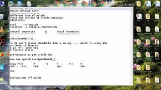 Oracle DBA Training16 Patching Crystal Clear Ecplination Part 1