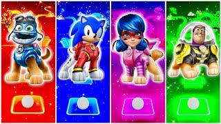 PAW Patrol x Crazy Frog  Sonic Prime  Ladybug  Toy Story 4  Who Is Best? in Tiles Hop EDM Rush