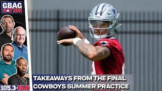 Broaddus Takeaways From The Final Cowboys Minicamp Practice  GBag Nation