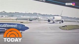 Video Delta planes collide on Atlanta taxiway rattling passengers