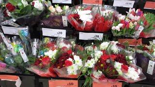 Valentines day Fresh Flowers Sainsburys Supermarket London