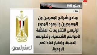 المستشار محمد عبد السلام  من يعتقد أن هذا الدستور ضد الدين فهو  واهم 