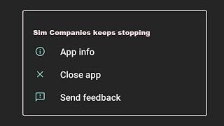 How To Fix Sim Companies App Keeps Stopping problem Solution in Android Phone