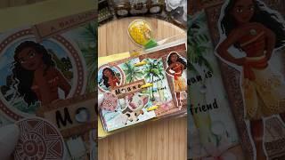 ASMR mini journal Moana#asmr #moana #journaling  #journal #fyp #diy #disney #journalwithme