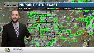 KCRG First Alert Forecast Tuesday morning July 23