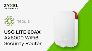 USG LITE 60AX WiFi 6 AX6000 Security Router  Nebula