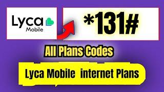 Lycamobile All Plans check Codes  Lycamobile balance Check Code