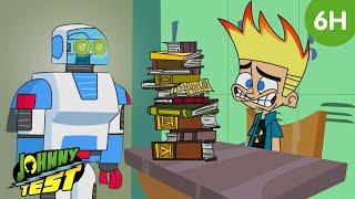 JOHNNY HAS TOO MUCH HOMEWORK   Johnny Test Official Compilation  WildBrain Max