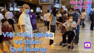 Việt Kiều Nghèo về thăm quê hương -  Hai người bạn mang gì về làm quà  Tam Ben tre