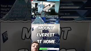 Climbing Mount Everest #viral #challenge #fitness