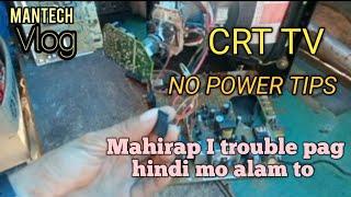 SHARP CRT TV NO POWER REPAIR#CRT#TUTORIAL#MANTECHVLOG#youtube #youtubetrending #youtubeviralvideo