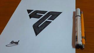 طريقة رسم شعار لعبة فيفا 2024 الجديد  How to Draw EA Sports FC 24 Logo  FIFA 24 LOGO 