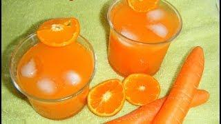 Carrot orange juice using blender - Refreshing healthy drink -summer special