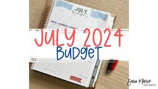 July 2024 Budget  Sara Marie Stickers  2024 Humble Beginnings Budget Planner 