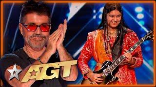 10 Year Old Girl from India ROCKS OUT on Americas Got Talent