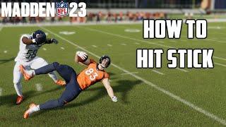 MADDEN 23 HOW TO TACKLE AND HIT STICK  HOW TO CAUSE FUMBLES IN MADDEN 23  HIT STICK TUTORIAL