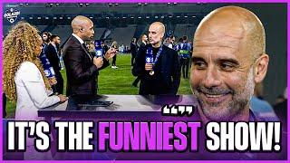 Pep Guardiola is a fan of Kate Abdos intros & chats UCL win with Henry   CBS Sports Golazo