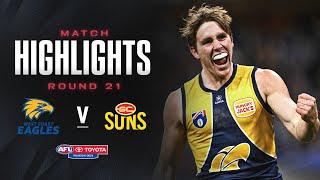 West Coast v Gold Coast Highlights  Round 21 2024  AFL