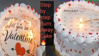 Burn  Away Cake Tutorial  viral Fair cake whipped cream Burn  Away Cake  Tutorial Fair cake