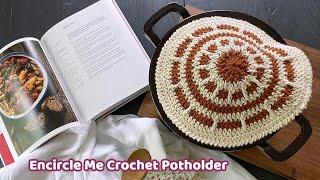 How to Crochet a Double Thick Circular Potholder - Complete Tutorial - Pot Holder #6 in PGCAL2023