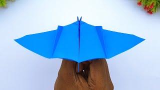 How To Make Paper Flying Airplane  Best Origami Airplane That Fly Far  Flying Paper Plane