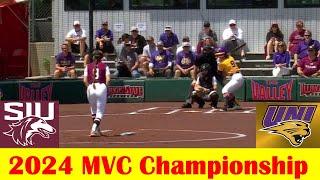 Northern Iowa vs Southern Illinois Softball Game Highlights 2024 MVC Championship