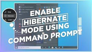 How to Enable Hibernate mode in Windows 10 through Command Prompt. 2024 #windows10