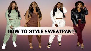How to Style SweatpantsJoggers  Plus Size Outfit Ideas