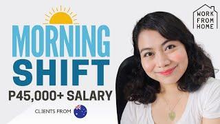 ONLINE JOB Earn Upto P45000+ MORNING SHIFT FOR PINOYS  Work From Home