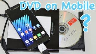 How to Connect CD DVD Drive to YOUR Mobile with OTG Connector? - Galaxy Note 7