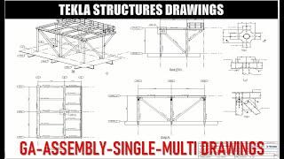 How to create Erection Drawing Assembly Drawing Single Part Drawing and Multi Drawing?